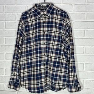 EUC Eddie Bauer Plaid Button-up Men's Shirt Relaxed Fit Large
